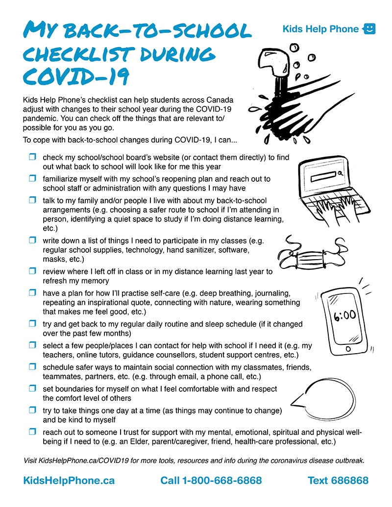 My back-to-school checklist during COVID-19