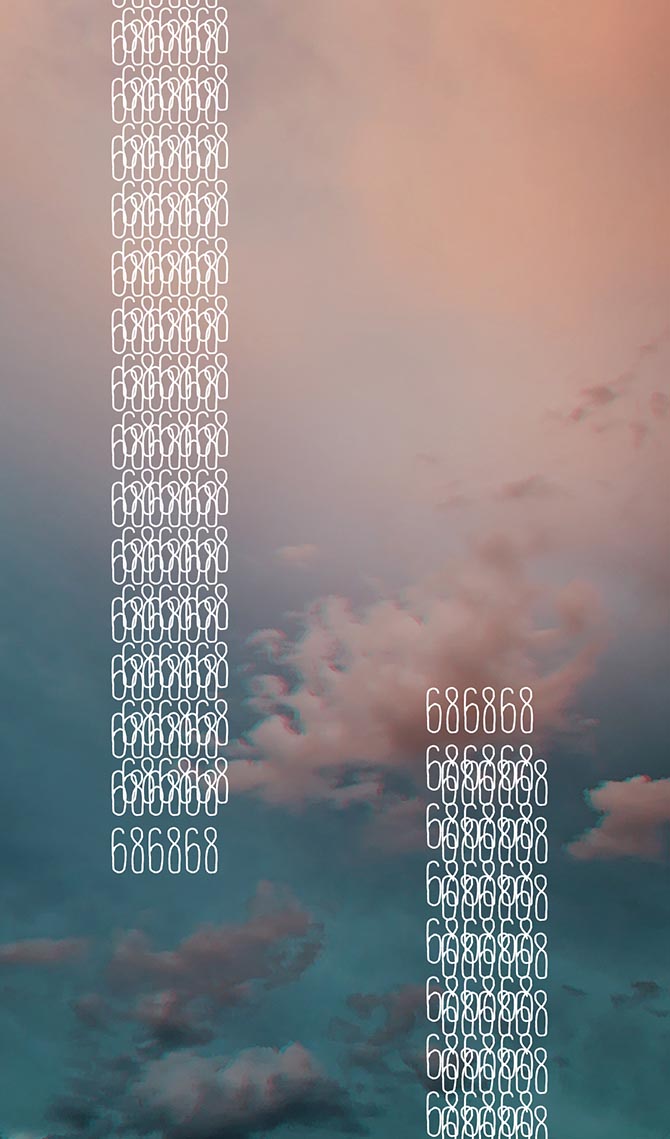 Kids Help Phone mobile wallpaper - sky and clouds with service text number 686868