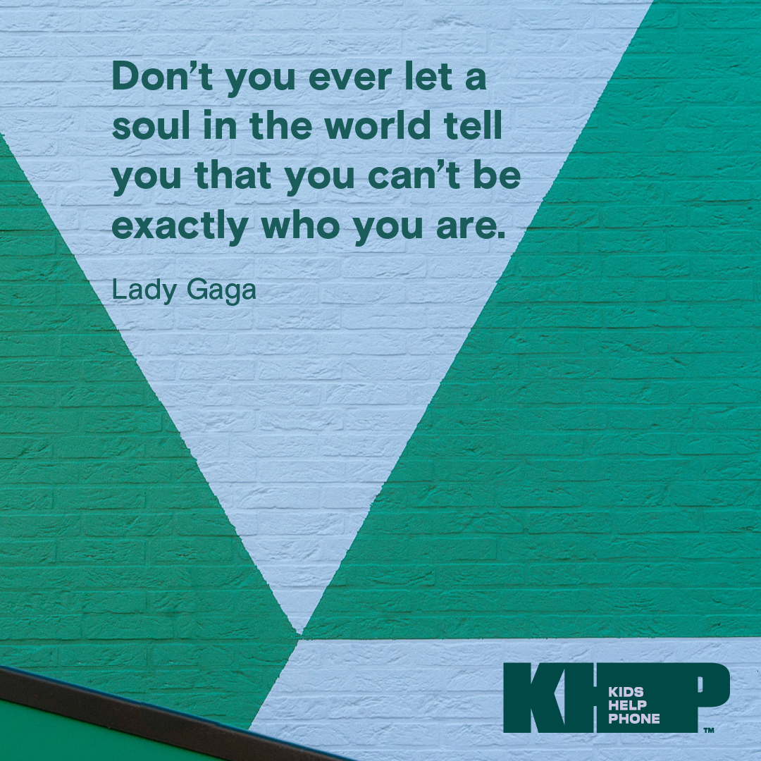 Quote by Lady Gaga that says "Don't you ever let a soul in the world tell you that you can't be exactly who you are."