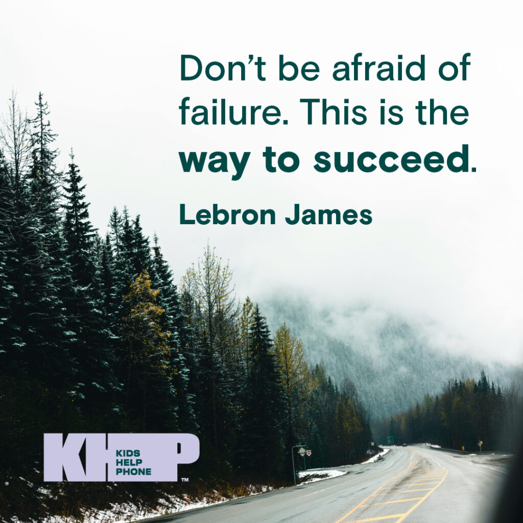 Quote by Lebron James that says "Don't be afraid of failure. This is the way to succeed."
